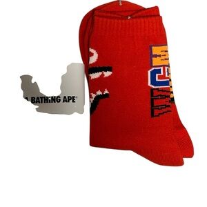 Bape Red Men's Socks New